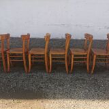 Wooden bistro chair 50s 60s