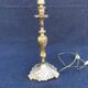 Lampe de table française en bronze et laiton : luminaire vintage de style Louis XV