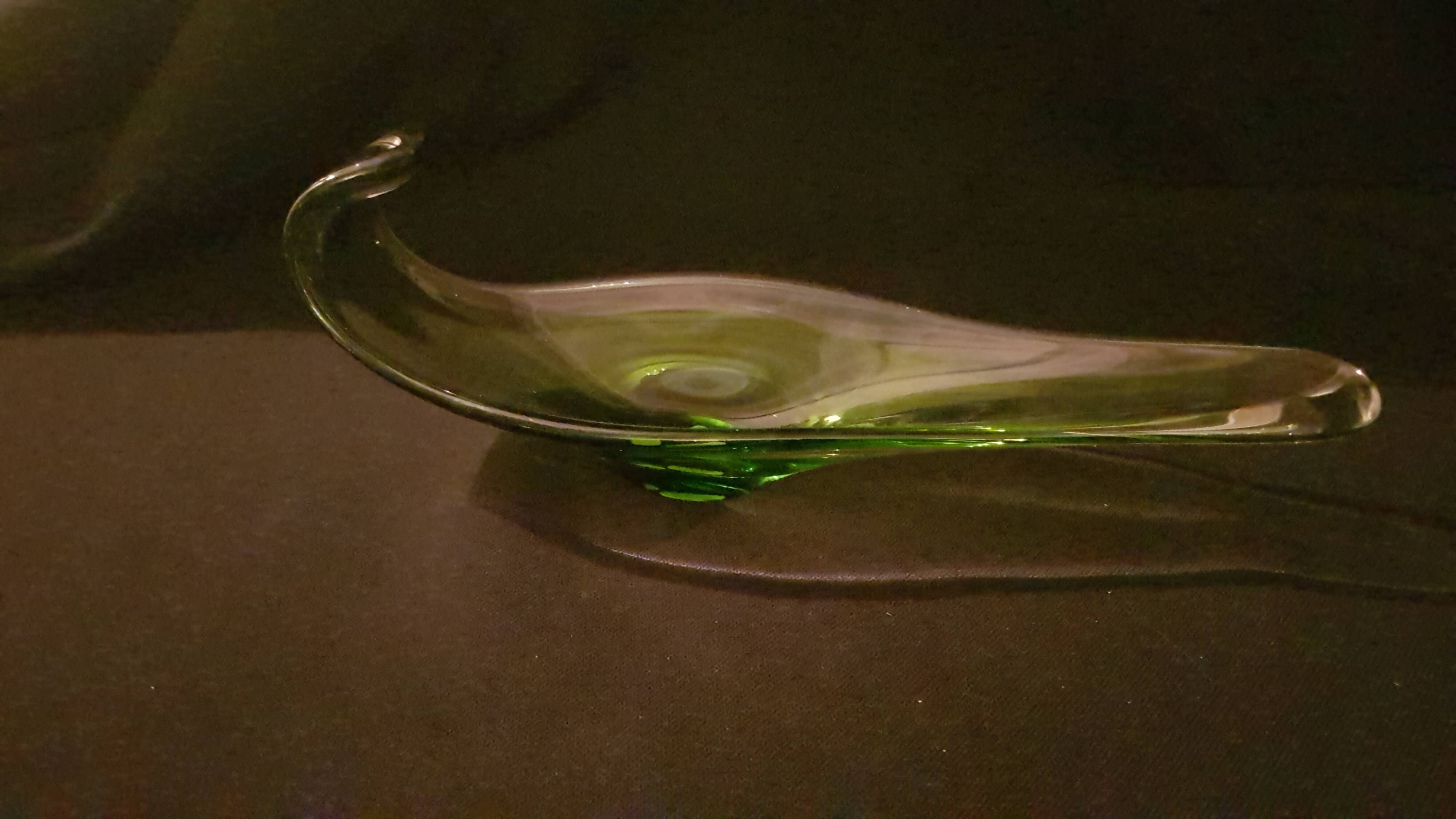 Green gradient Cristal de Bayel pocket bowl