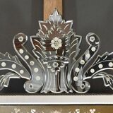 Important Venetian Pedimented Mirror, Italy – Early 20th Century