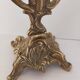 Pair of vintage brass 2-candle candelabra candlesticks