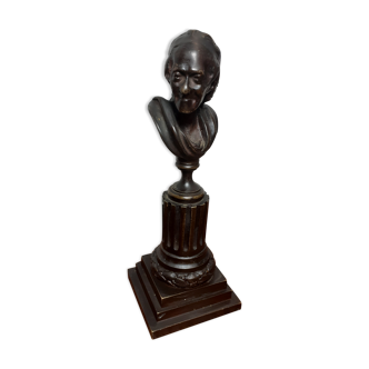 Bronze voltaire bust