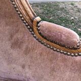 Louis XV style shepherdess armchair