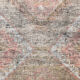 Faded brown & beige turkish runner rug 339x91cm