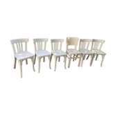 Series of 6 vintage Baumann bistro chairs