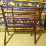 Scandinavian wooden folding magazine rack