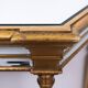 De Knudt Mirror Console Table Hollywood Regency Belgian 1970s