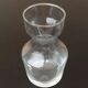 Année 1970  Carafe   Verre transparent  Décor floral