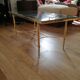 Table basse en marbre vert et laiton