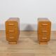 Art Deco Nightstands, Former Czechoslovakia, 1950s, Set of 2