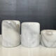 Vintage marble candle holder trio