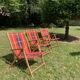 Trio de chaises pliantes