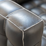 Kubus Sofas, Two Places by Josef Hoffmann for Wittmann, 1980s, Set of 4