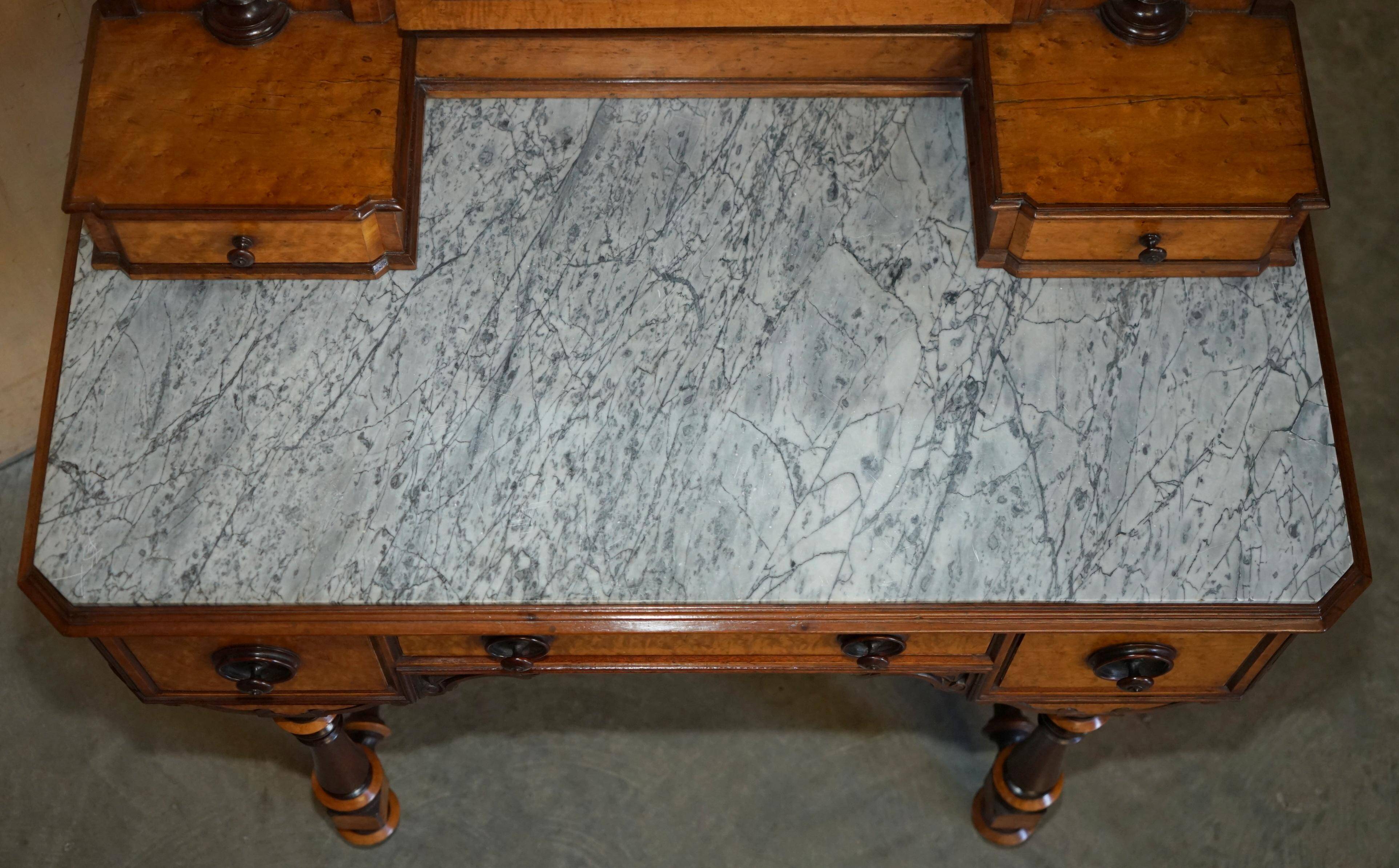 Victorian Hairdresser in Amboyna and Ebony Restored