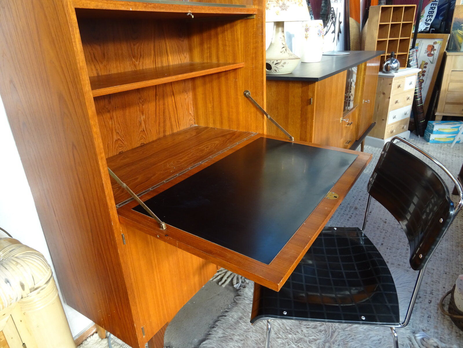 Scandinavian teak secretary