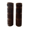 Ancient carved wood columns