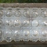 1970 bubbled glass wall light