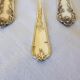 3 small spoons + 3 vintage silver-plated metal mocha spoons