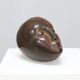 Sculpture en bronze – Tête abstraite, 20e siècle
