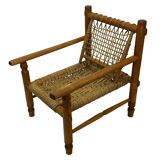 Vintage Lounge chair in style of Audoux  France 50's Design