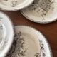 6 dessert plates iron earth sepia Grand Dépôt Earthenware