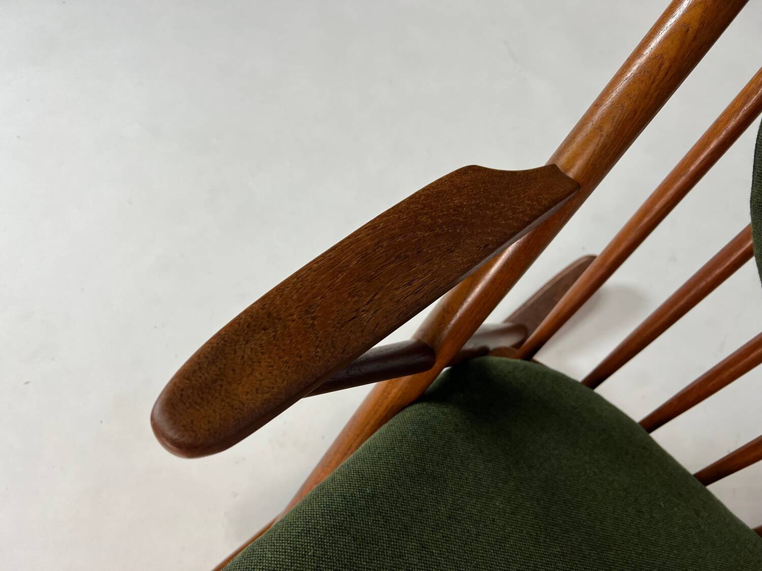 Danish teak rocking chair by Frank Reenskaug for Bramin 60s midcentury