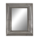 Vintage postmodern metall grid wall mirror