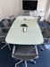 Lot salle de réunion complète ICF Milano — Table NoTable verre blanc +