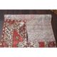 Vintage Turkish Oushak Handmade Wool Cotton Red Runner 95x301