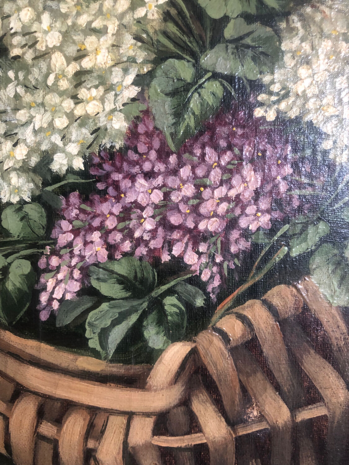 Bouquet of lilacs oil on canvas