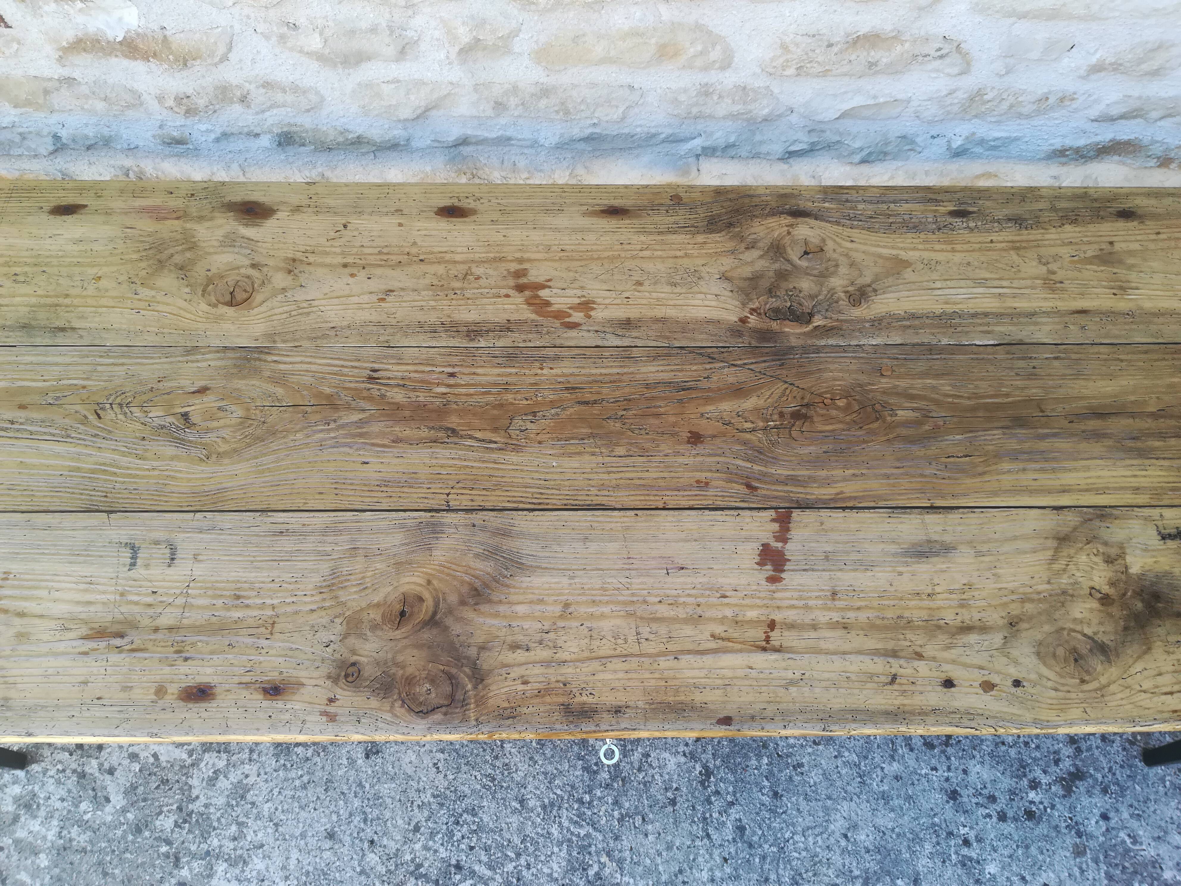 Farm table of 227 cm