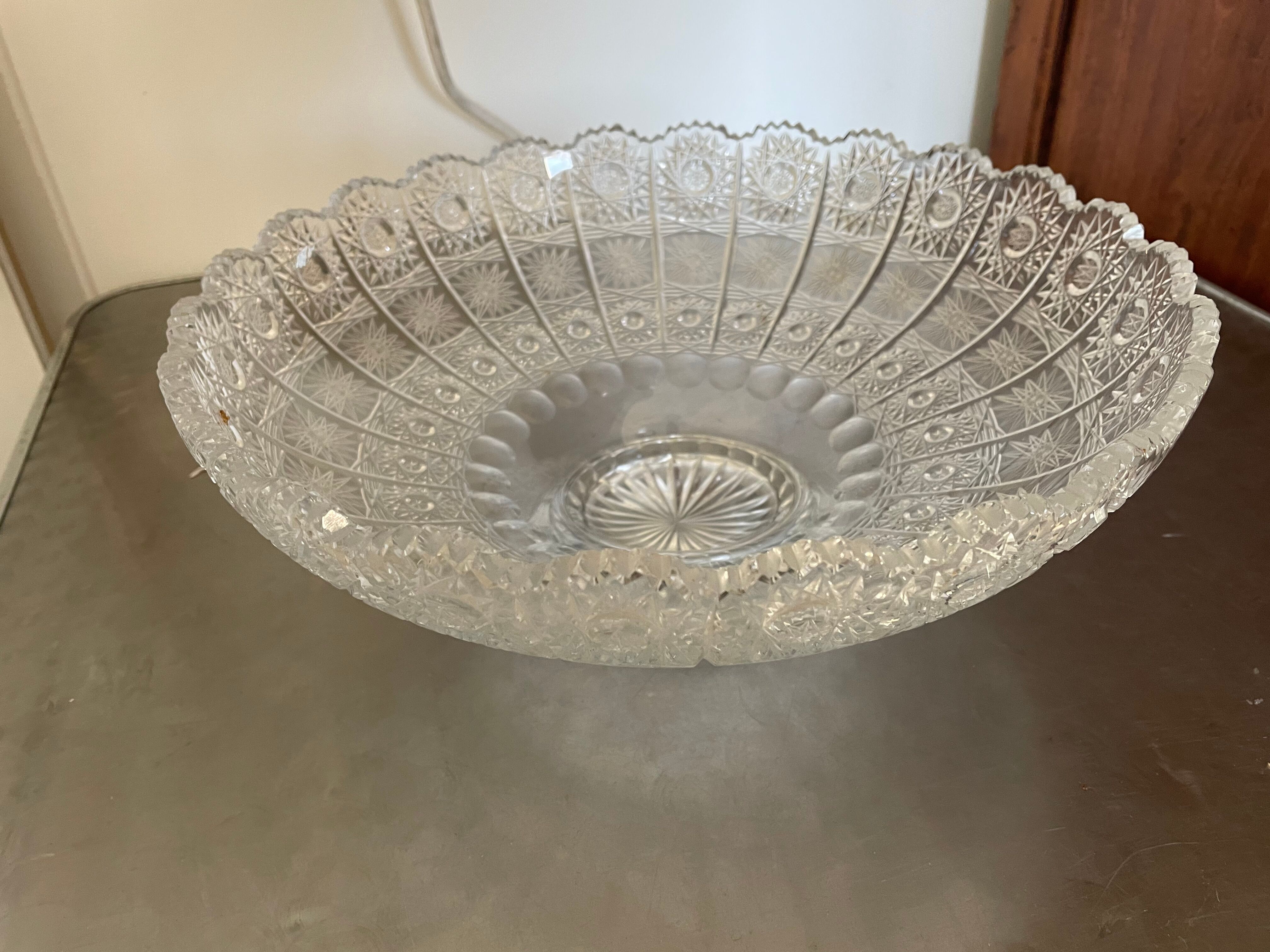 Fruit cup in. Cut crystal