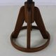 Fifties design working chair with stabilizing wooden ring base