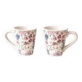 Pair of floral mugs – Country house spirit – New