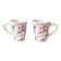 Paire de tasses fleuries – Esprit maison de campagne – Neuves