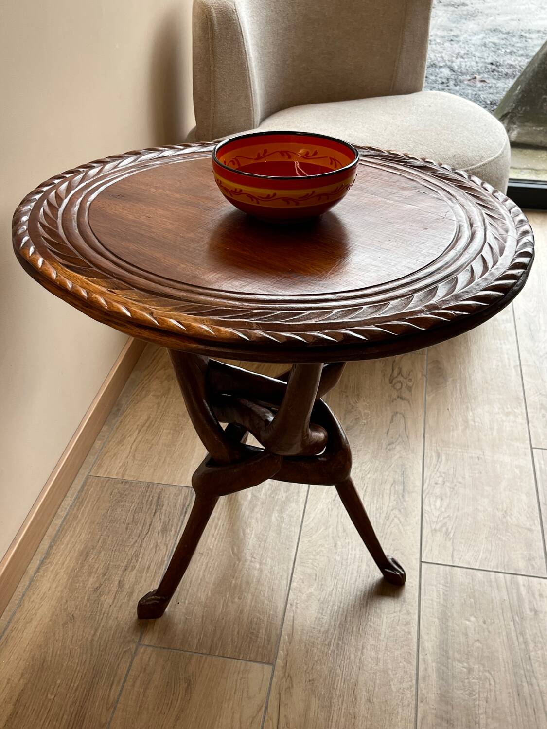 Tribal side table