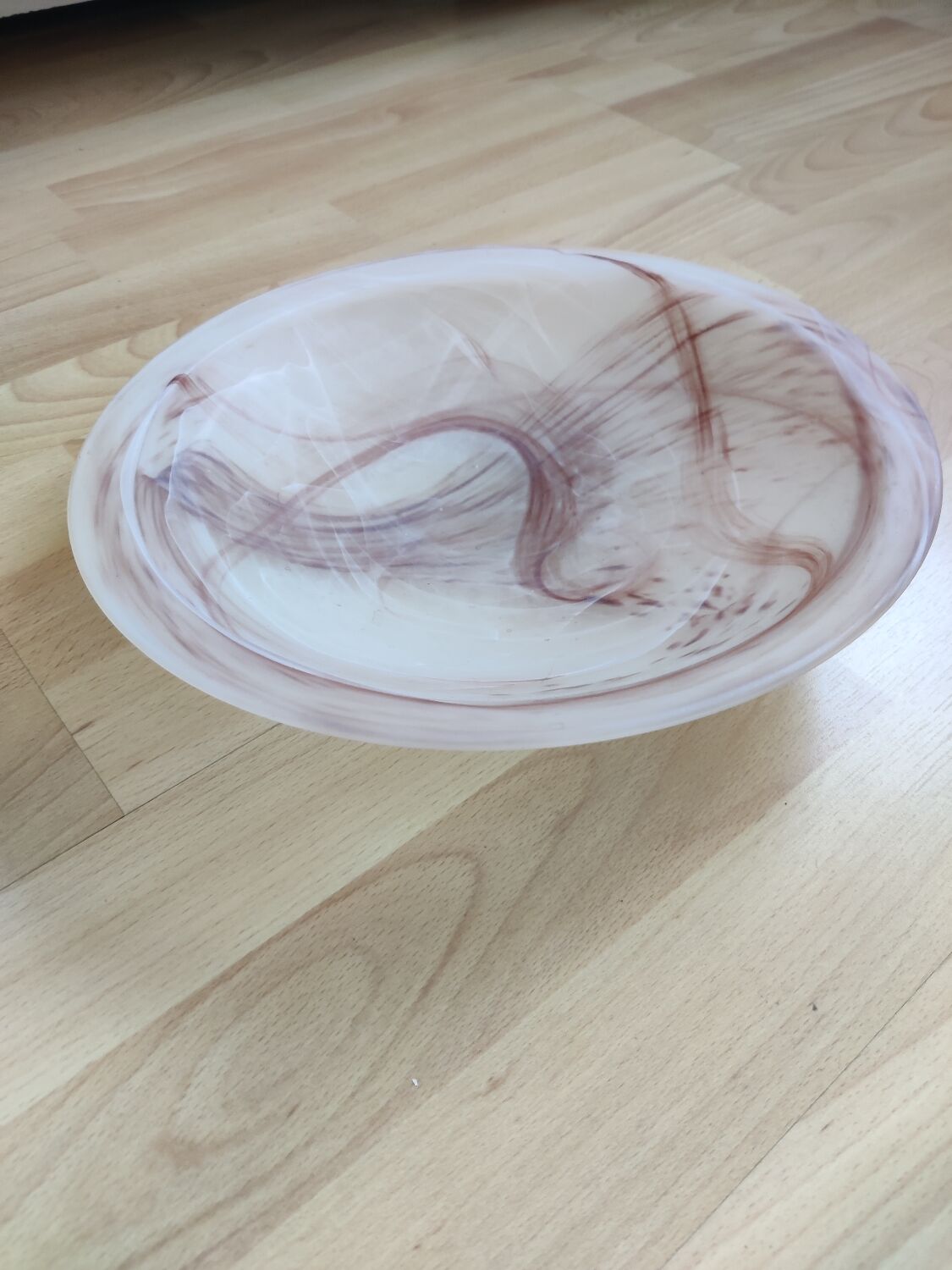 Brown marbled glass suspension lamp