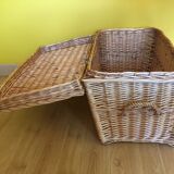 Wicker storage box