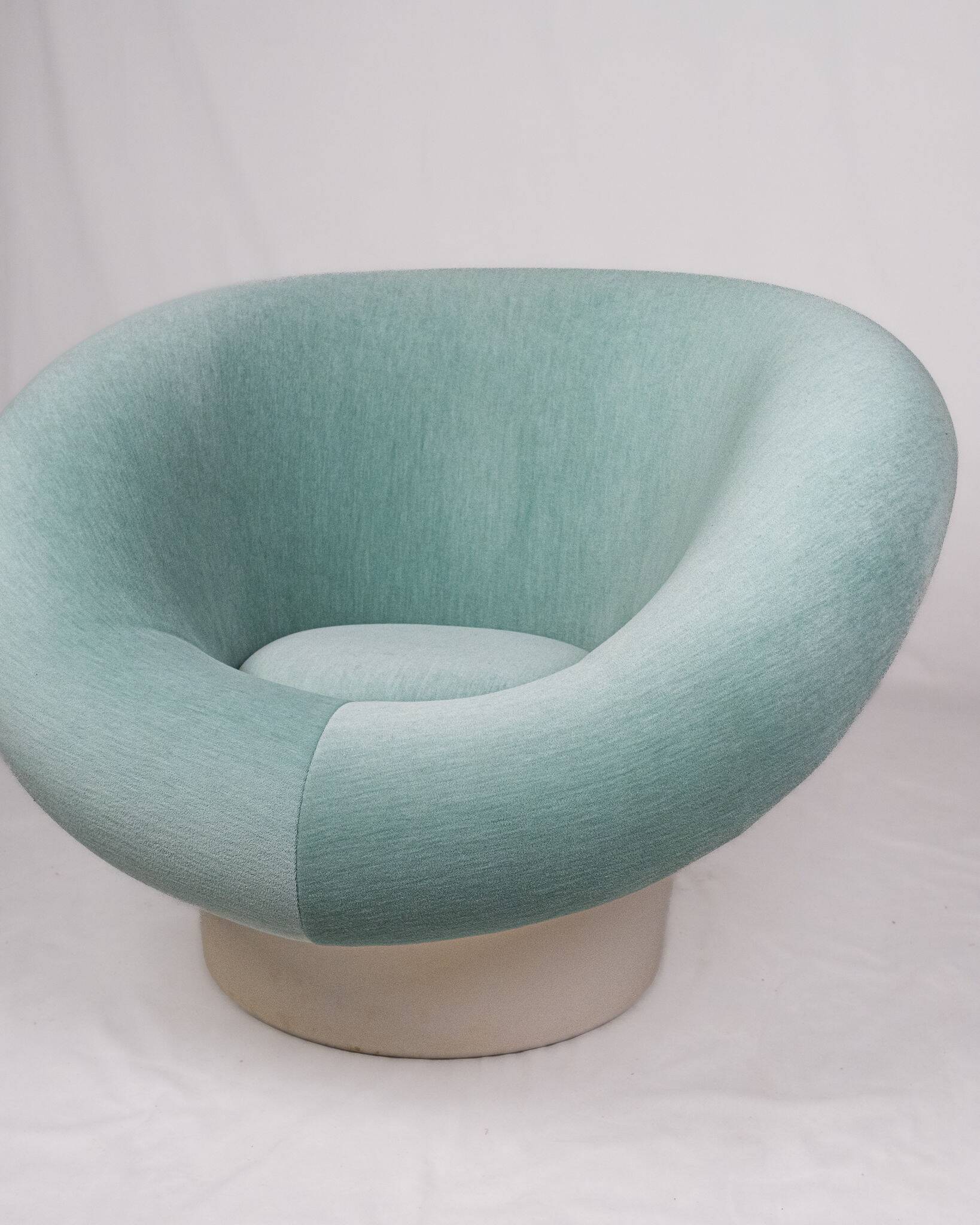 Krokus armchair in velvet by Lennart Bender for Ulferts AB, Sweden, 1970s