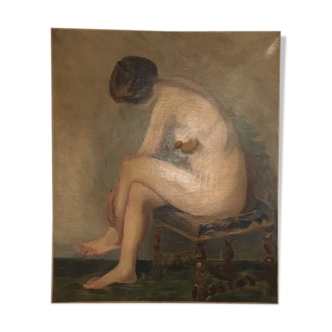 Old female nude table