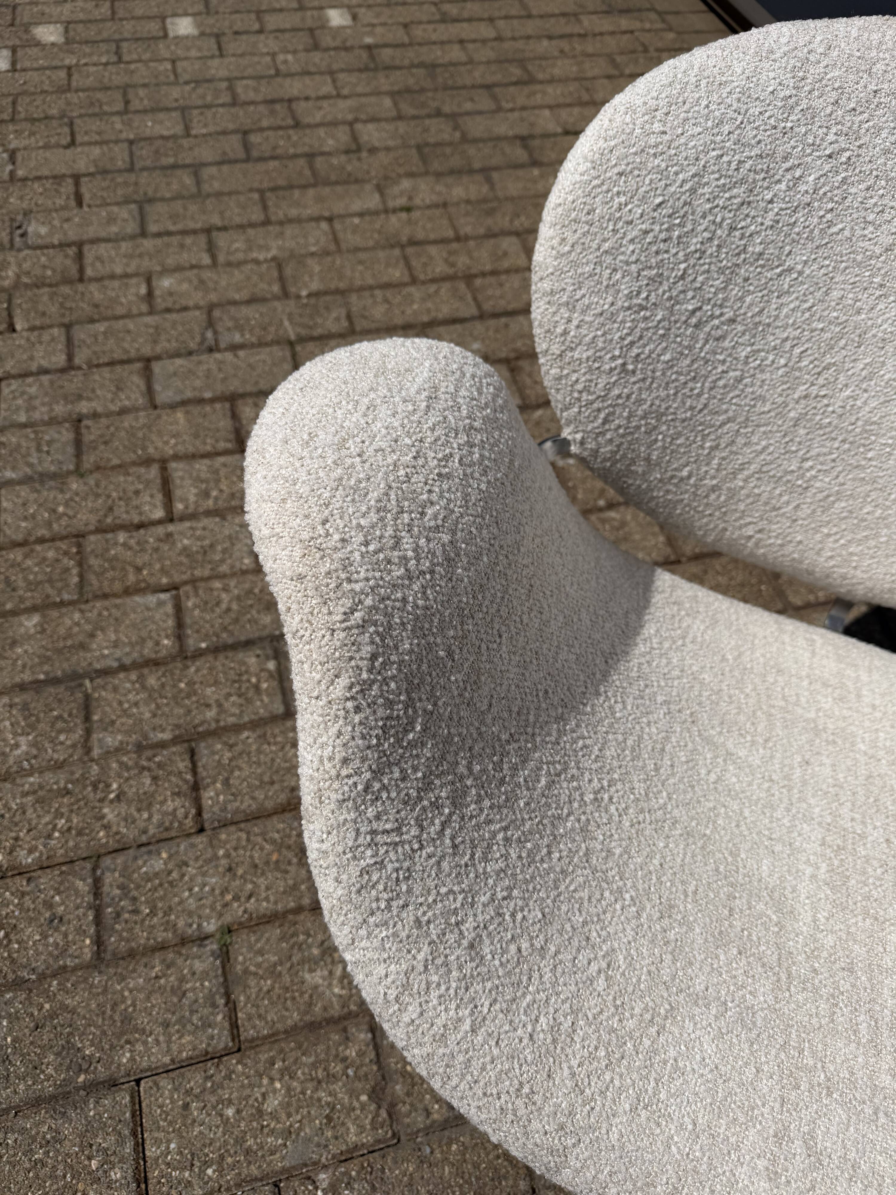 Artifort Big Tulip 1ste éditie Pierre Paulin, Beige/écru Bouclé