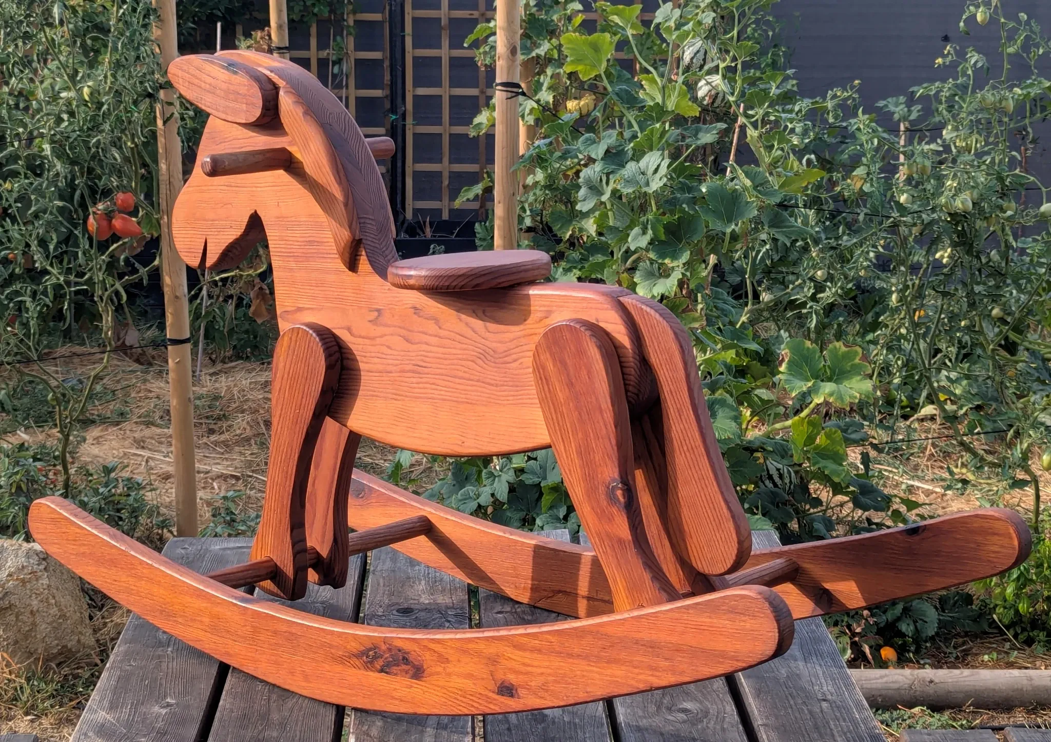 Rocking Horse La Varlope Solid Pine Wood Toy Child
