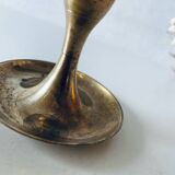 Bougeoir en laiton doré