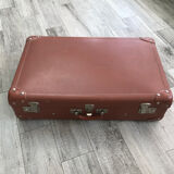 Valise rétro vintage marron