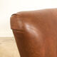 Set of two vintage leather armchairs