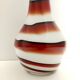 Large Red, Black and White Glass Vase attr. to Carlo Moretti
