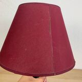 Lampe céramique crispée rouge Vallauris