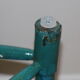 Blue wood tripod stool 400mm