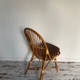 Bamboo and rattan chairs circa 60/70 from maison drucker