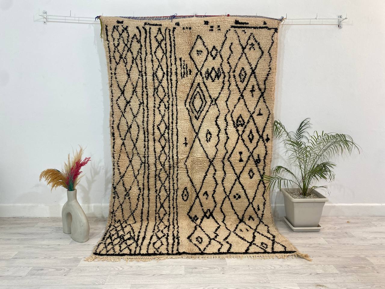 Handmade Moroccan Berber carpet 230 x 144 CM